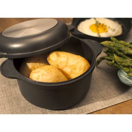 Risolì mini cacerola de aluminio antiadherente con tapa Duo Explora 14 cm