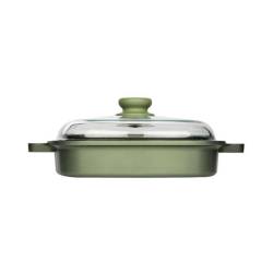 Dr. Green Risolì nonstick aluminum steamer with lid for induction cm 26x26