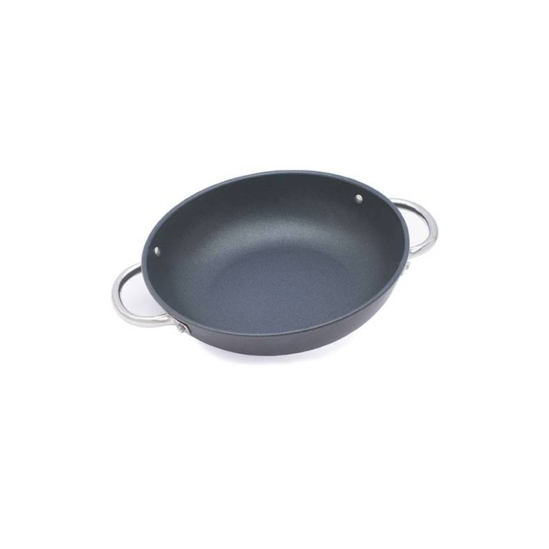 Sartén de aluminio antiadherente Risolì Blackplus de 2 asas para inducción 28 cm