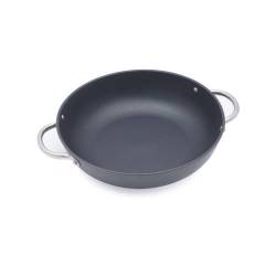 Sartén de aluminio antiadherente Risolì Blackplus de 2 asas para inducción 32 cm