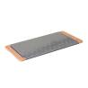 Giusto tabla de cortar de acero inoxidable y madera para pinsa y pizza 30x60 cm