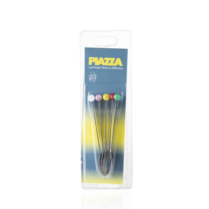 Tenedor de acero inoxidable cereza en colores surtidos cm 12,5