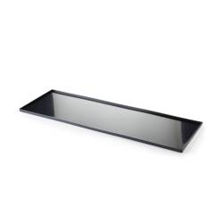 Bandeja rectangular para pastelería/bar en negro ps cm 60x20x1