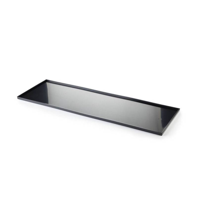 Plateau à pâtisserie/bar rectangulaire en noir ps cm 60x20x1