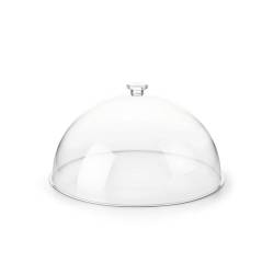 Cúpula redonda pmma transparente 28,5x16 cm