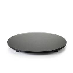 Plaque ronde pmma noir satiné cm 31x2