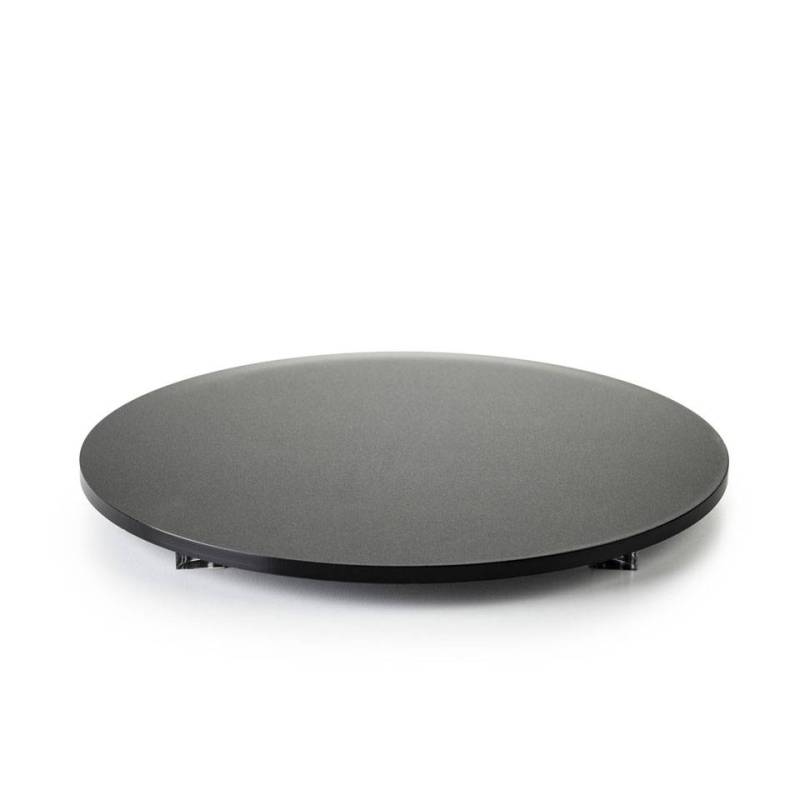 Plato redondo pmma negro satinado cm 31x2