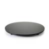 Plaque ronde pmma noir satiné cm 31x2