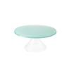 Alzata porta dolci in pmma verde satinato e trasparente cm 32,5x14
