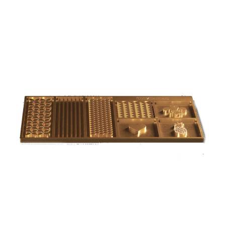 Tampon marqueur de glace Yeti 100% Chef en aluminium doré