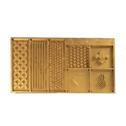 Sello marcador de hielo Yeti 100% Chef en aluminio dorado