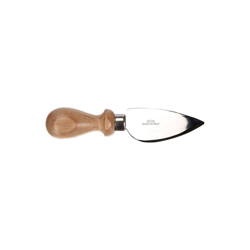 Cuchillo de queso de acero inoxidable con mango de madera 16,3 cm
