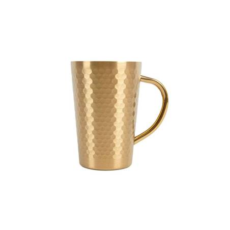 Artinox taza de acero inoxidable dorada cl 35