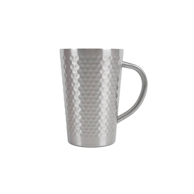 Artinox taza de acero inoxidable plateado cl 35