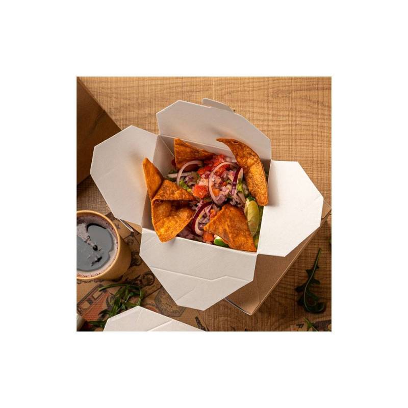 Papel kraft americano The Pack contenedor 11,3x9x6,3 cm