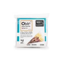 Feuilles carrées oblates 100% Chef cm 9x9