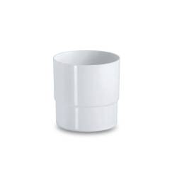 Mini cubo de basura de mesa de plástico blanco 12x12,5 cm
