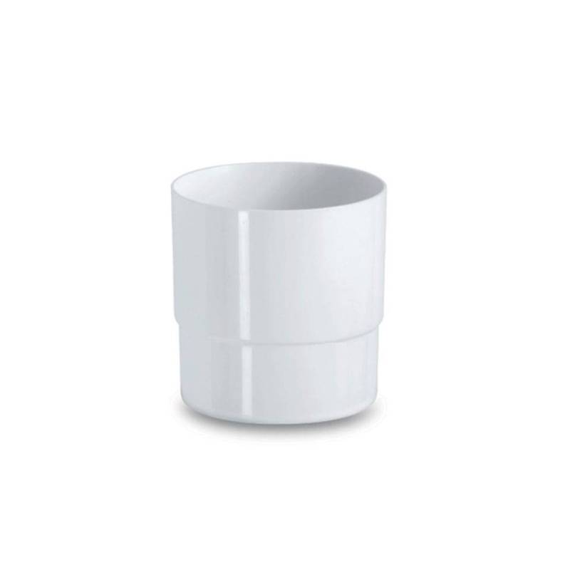 Mini cubo de basura de mesa de plástico blanco 12x12,5 cm