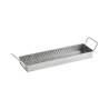 Bandeja rectangular Snack Lattice con asas de acero inoxidable cm 31,4x10x3,5