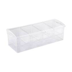 Enfriador porta condimentos 4 bandejas de plástico