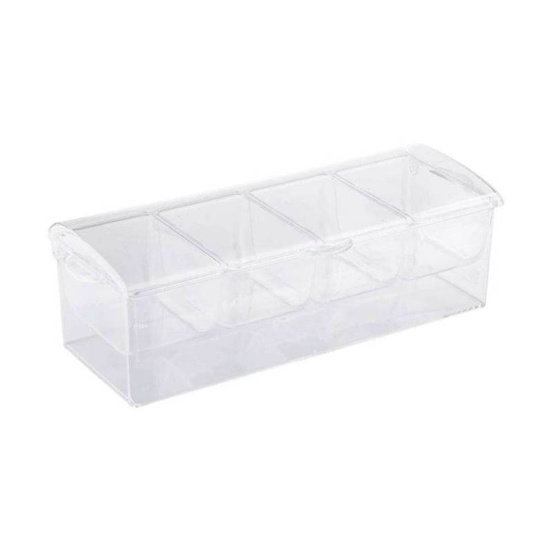 Porte-condiments Chiller 4 plateaux en plastique