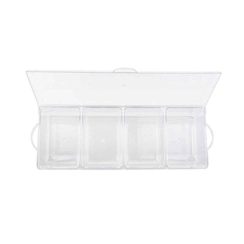 Porte-condiments Chiller 4 plateaux en plastique