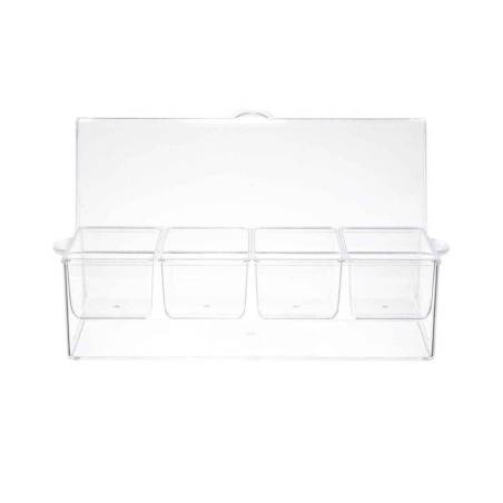 Porte-condiments Chiller 4 plateaux en plastique