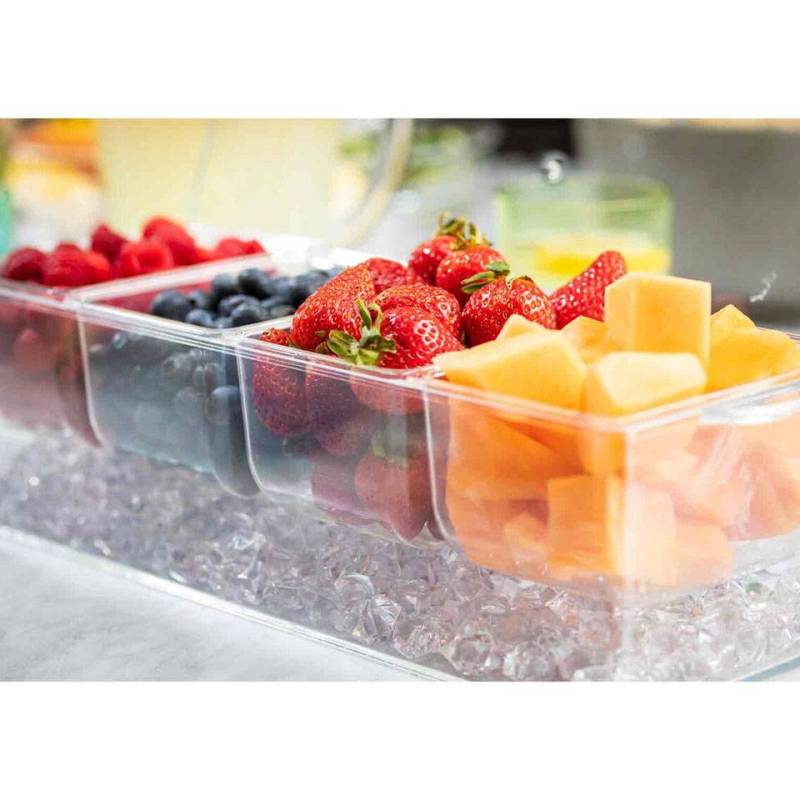 Porte-condiments Chiller 4 plateaux en plastique