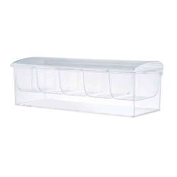 Porte-condiments réfrigéré 5 plateaux en plastique