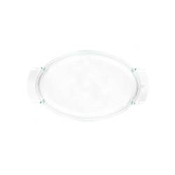 Couvercle pour casserole ovale Risolì avec 2 poignées en pyrex cm 32x22
