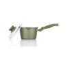 Green Risolì moyenne avec couvercle en aluminium antiadhésif pour induction cm 16