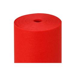 Rouleau de nappe prédécoupée en spunbond rouge 50.4x1.2 m