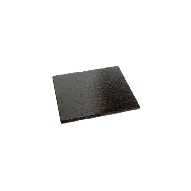 Sous-verre carré en ardoise noire 10 cm