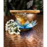 Verre à martini bleu Lotus Flower cl 28