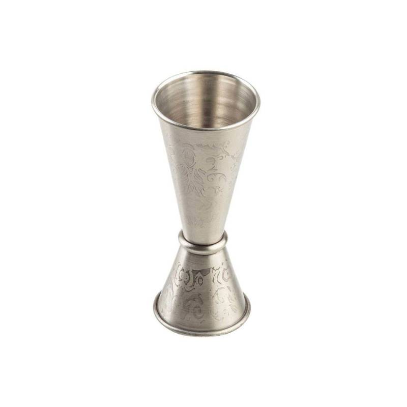Jigger Flora Noir acier inoxydable ml 30-60