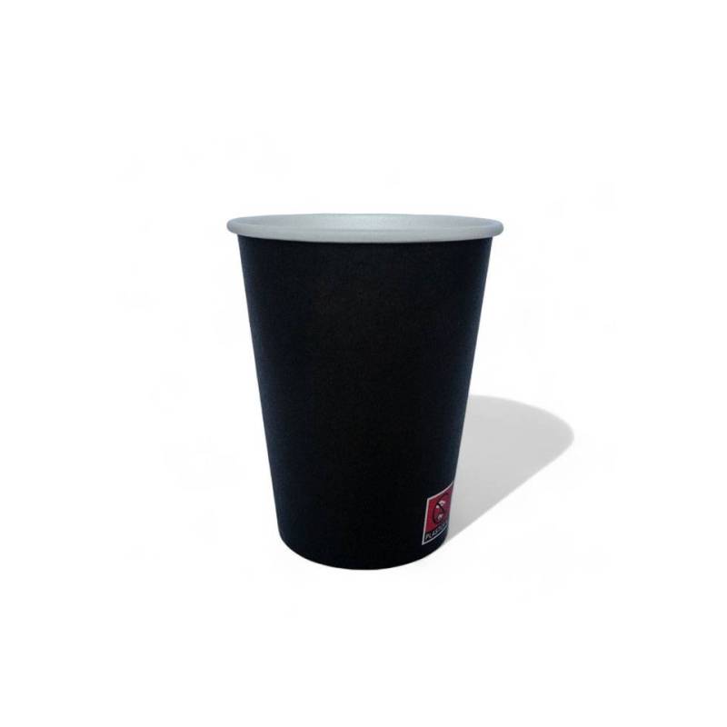 Verre à cappuccino en carton noir cl 24