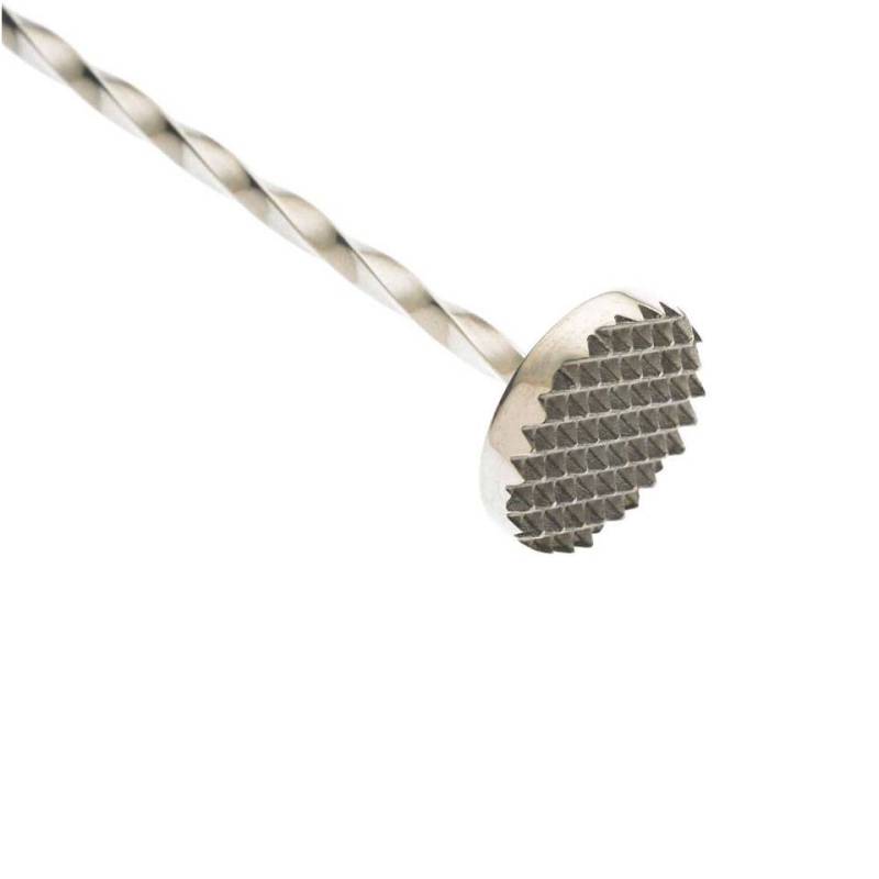 Barfly cuchara de bar de acero inoxidable con mortero 30 cm