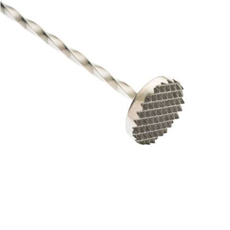 Barfly cuchara de bar de acero inoxidable con mortero 30 cm