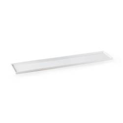 Rectangular pastry/bar tray in abs white cm 50x10x1