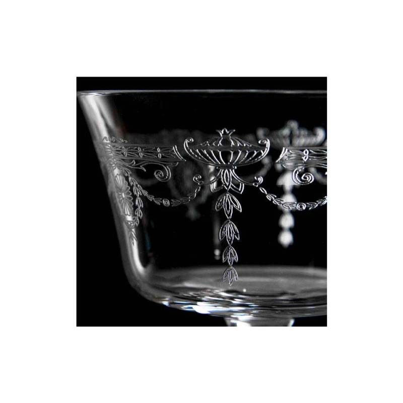 Retro Fizz Urban 1890 Bar Coupe en verre avec décoration cl 20