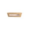 Recipiente con tapa y ventana de papel de estraza cm 20.5x14.2x6
