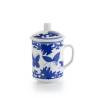 Butterfly Blue Kräuterteetasse mit Filter und Porzellandeckel cl 30