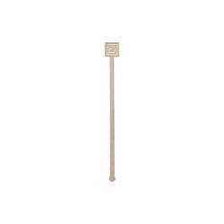 Mélangeur spirale carré en bambou 20 cm