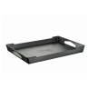 Plateau rectangulaire Diamond Capri en polystyrène noir cm 51x35,5x5