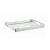 Plateau rectangulaire Diamante Capri en polystyrène blanc cm 51x35,5x5