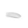 Plateau ovale en porcelaine blanche bio 30x15 cm