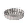 Margherita Montecarlo plateau rond en acier inoxydable martelé 27 cm