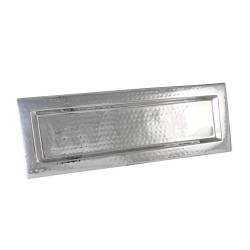 Bandeja rectangular de acero inoxidable martillado Montecarlo 56,5x20 cm