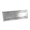 Bandeja rectangular de acero inoxidable martillado Montecarlo 56,5x20 cm