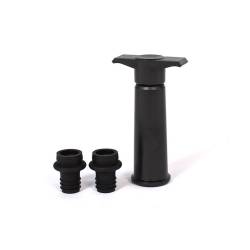 Bomba de vacío con 2 tapones de plástico negro